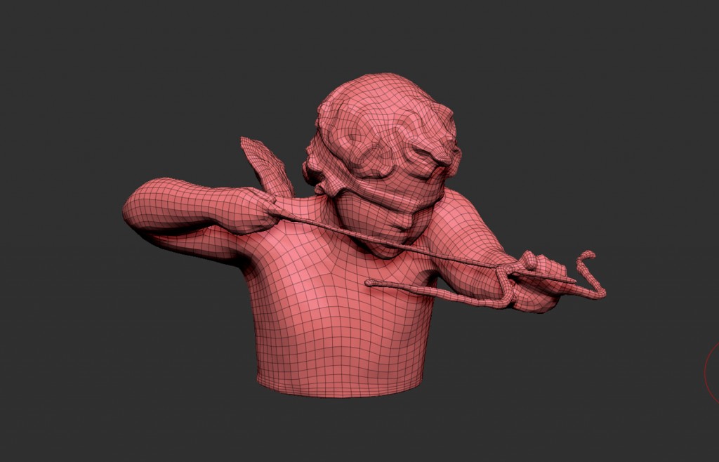 Structure numérique 3D - "L'amour aveugle" Jolanta LAUNAY sculptrice