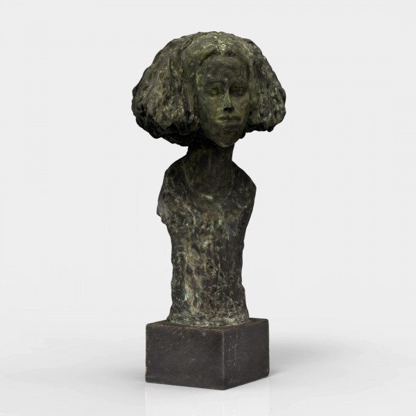 Photogrammétrie d'une statue d'une tête nubienne