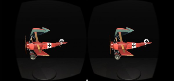 VR d'un avion nommé Baron Rouge
